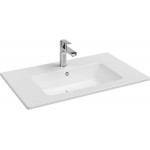 Washbasin for furniture 81,5x46,5 material: Porcelain With one hole With overflow, color: White surface: Glossy Furniture basins