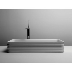 Νιπτήρας ελευθέρας τοποθέτησης 65x38x12 από πορσελάνη χωρίς οπή  χωρίς υπερχείλιση Bianco Matt, χρώμα: Λευκό επιφάνεια: Ματ Ελευθέρας τοποθέτησης