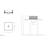 Νιπτήρας ελευθέρας τοποθέτησης 38x38x15 από πορσελάνη χωρίς οπή  χωρίς υπερχείλιση Bianco Glossy, χρώμα: Λευκό επιφάνεια: Γυαλιστερή Ελευθέρας τοποθέτησης