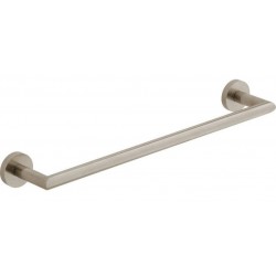 Πετσετοθήκη 45cm brushed nickel σταθερή από ορείχαλκο μονή, χρώμα: Χρωμέ επιφάνεια: Βουρτσισμένη Πετσετοθήκες