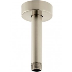 Βραχίονας 10cm Round, Brushed Nickel οροφής από ορείχαλκο, χρώμα: Χρωμέ επιφάνεια: Βουρτσισμένη Βραχίονες κεφαλής ντους