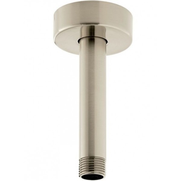Βραχίονας 10cm Round, Brushed Nickel οροφής από ορείχαλκο, χρώμα: Χρωμέ επιφάνεια: Βουρτσισμένη Βραχίονες κεφαλής ντους