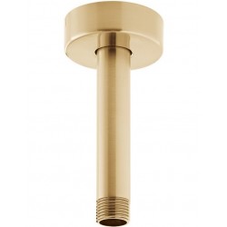 Βραχίονας 10cm Round, Brushed Gold οροφής από ορείχαλκο, χρώμα: Χρυσό επιφάνεια: Βουρτσισμένη Βραχίονες κεφαλής ντους