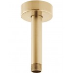 Βραχίονας 10cm Round, Brushed Gold οροφής από ορείχαλκο, χρώμα: Χρυσό επιφάνεια: Βουρτσισμένη Βραχίονες κεφαλής ντους