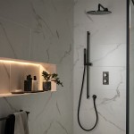Βραχίονας 39cm round Brushed Black επίτοιχος τύπος από ορείχαλκο, χρώμα: Μαύρο επιφάνεια: Βουρτσισμένη Βραχίονες κεφαλής ντους