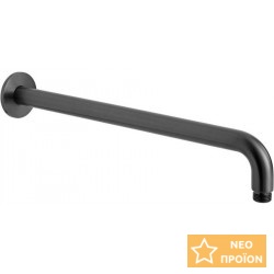 Βραχίονας 39cm round Brushed Black επίτοιχος τύπος από ορείχαλκο, χρώμα: Μαύρο επιφάνεια: Βουρτσισμένη Βραχίονες κεφαλής ντους