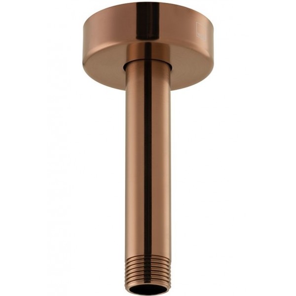 Βραχίονας 10cm Round, Brushed Bronze οροφής από ορείχαλκο, χρώμα: Μπρονζέ επιφάνεια: Βουρτσισμένη Βραχίονες κεφαλής ντους