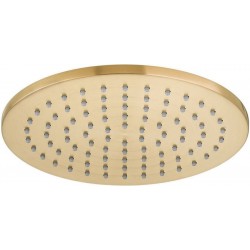 Κεφαλή ντους επίτοιχος τύπος 20x20 από ορείχαλκο 1 ροής brushed gold, χρώμα: Χρυσό επιφάνεια: Βουρτσισμένη Κεφαλές ντους