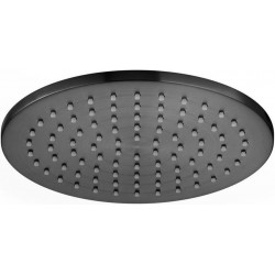 Κεφαλή ντους επίτοιχος τύπος 20x20 από ορείχαλκο 1 ροής brushed black, χρώμα: Μαύρο επιφάνεια: Βουρτσισμένη Κεφαλές ντους