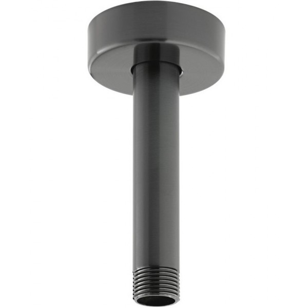 Arm 10cm Ceiling-mounted material: Brass, color: Black surface: Brushed Shower arms Arm 10cm Ceiling-mounted material: Brass, color: Black surface: Brushed Shower arms