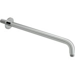 Βραχίονας 39cm Round, Polished Chrome επίτοιχος τύπος από ορείχαλκο, χρώμα: Χρωμέ επιφάνεια: Γυαλιστερή Βραχίονες κεφαλής ντους