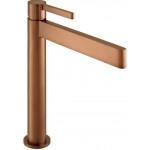 Μπαταρία νιπτήρος επικαθήμενη αναμεικτική από ορείχαλκο για νιπτήρα ελεύθερης τοποθέτησης χωρίς βαλβίδα brushed bronze, χρώμα: Μπρονζέ επιφάνεια: Βουρτσισμένη Επικαθήμενες