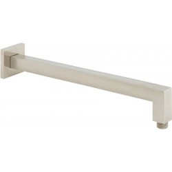 Βραχίονας 39cm square, brushed nickel επίτοιχος τύπος από ορείχαλκο, χρώμα: Χρωμέ επιφάνεια: Βουρτσισμένη Βραχίονες κεφαλής ντους