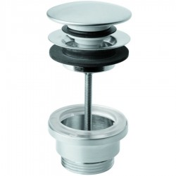 Βαλβίδα pop-up, 1 1/4", brushed stainless steel 304L με υπερχείλιση από inox επιφάνεια: Βουρτσισμένη, χρώμα: Χρωμέ Βαλβίδες