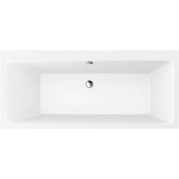 Bathtub Rectangular 160x70 material: Acrylic White Alpin, color: White no grab bars surface: Glossy Rectangular