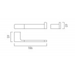 Χαρτοθήκη ανοιχτή από ορείχαλκο Brushed Nickel, χρώμα: Χρωμέ επιφάνεια: Βουρτσισμένη Χαρτοθήκες