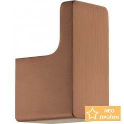 Άγκιστρο από ορείχαλκο μονό Brushed bronze, χρώμα: Μπρονζέ επιφάνεια: Βουρτσισμένη Άγκιστρα