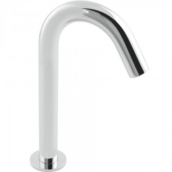 Wash basin tap Deck-mounted electronic L size material: Brass Without waste, color: Chrome surface: Glossy Deck-mounted