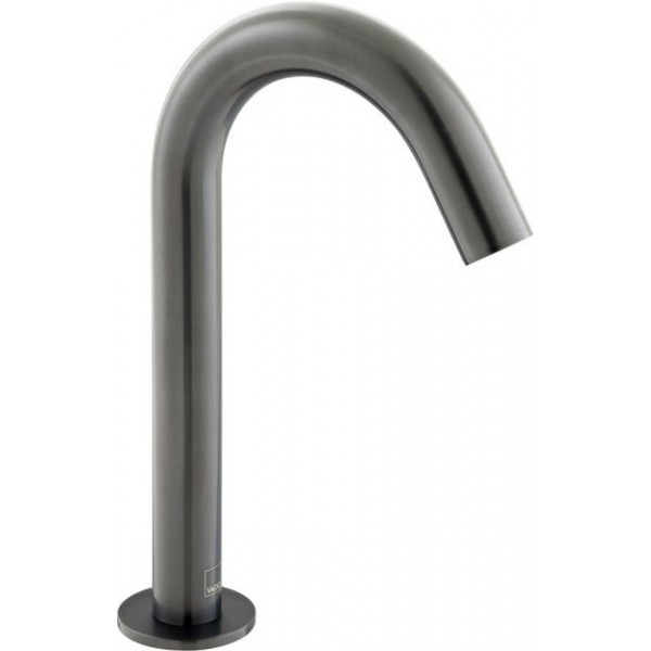 Wash basin tap Deck-mounted electronic L size material: Brass Without waste, color: Black surface: Brushed Deck-mounted Wash basin tap Deck-mounted electronic L size material: Brass Without waste, color: Black surface: Brushed Deck-mounted