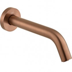 Bathtub tap Wall-mounted exposed material: Brass without hand shower, hose and holder electronic, color: Bronze surface: Brushed Wall-mouned exposed