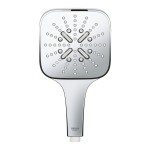 Shower head 3 jets 130, color: Chrome surface: Glossy Hand showers Shower head 3 jets 130, color: Chrome surface: Glossy Hand showers