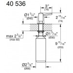 Dispenser material: Brass surface: Glossy, color: Chrome Dispensers