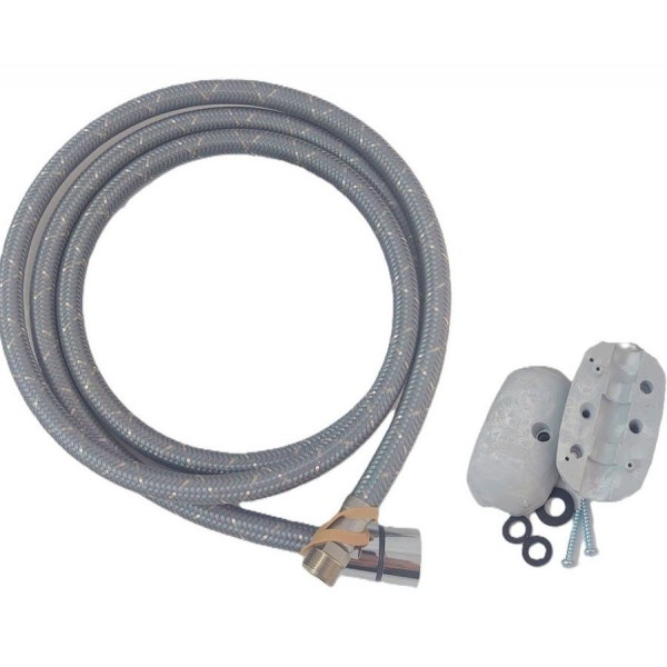 Σπιράλ μπαταρίας νεροχύτη Grey με βαρίδιο από μέταλλο Σπιράλ μπαταριών νεροχύτη