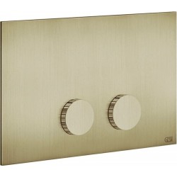 Flush wall plates for concealed cistern Brass Brushed PVD Actuation dual flush valve material: Metal, color: Gold surface: Brushed Flush plates