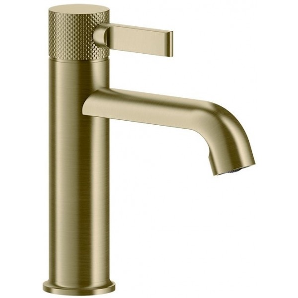 Wash basin tap Deck-mounted material: Brass mixer Without waste Μ size Brass Brushed PVD, color: Gold surface: Brushed Deck-mounted Wash basin tap Deck-mounted material: Brass mixer Without waste Μ size Brass Brushed PVD, color: Gold surface: Brushed Deck-mounted