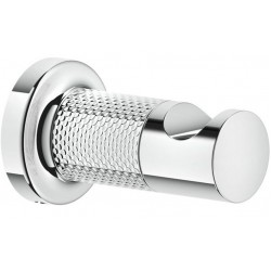 Hook Flat wall mounted material: Brass single, color: Chrome surface: Glossy Hooks