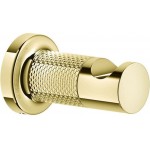 Hook Flat wall mounted material: Brass single Gold PVD, color: Gold surface: Glossy Hooks