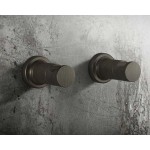 Hook Flat wall mounted material: Brass single, color: Bronze surface: Brushed Hooks Hook Flat wall mounted material: Brass single, color: Bronze surface: Brushed Hooks