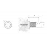 Hook Flat wall mounted material: Brass single, color: Bronze surface: Brushed Hooks Hook Flat wall mounted material: Brass single, color: Bronze surface: Brushed Hooks