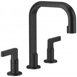 Wash basin tap Deck-mounted dual-level L size material: Brass Without waste Aged Bronze, color: Bronze surface: Brushed Deck-mounted