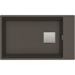Sink Granite 62x42 free Undermount 1 bowl, color: Dark Grey Granite