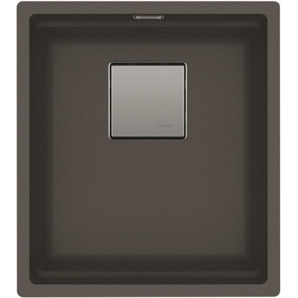 Νεροχύτης γρανιτένιος 37x42 χωρίς πάγκο υποκαθήμενος, 1 γούρνα (41x46cm) slate grey, χρώμα: Γκρι Σκούρο Γρανιτένιοι