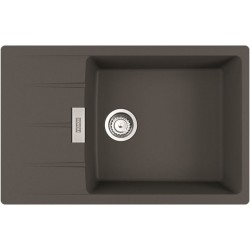 Sink Granite 78x50 left / right nested 1 bowl, color: Grey Granite