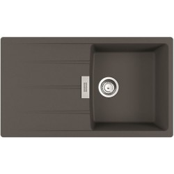 Sink Granite 86x50 left / right nested 1 bowl, color: Grey Granite