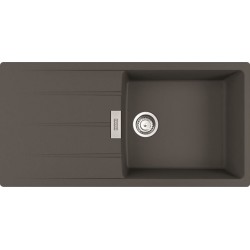 Sink Granite 100x50 left / right nested 1 bowl, color: Grey Granite