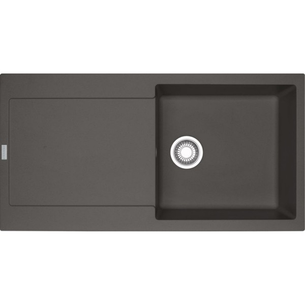 Νεροχύτης γρανιτένιος 97x50 με πάγκο αριστερά / με πάγκο δεξιά ένθετος 1 γούρνα αντιστρεφόμενος slate grey, χρώμα: Γκρι Σκούρο Γρανιτένιοι