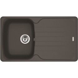 Νεροχύτης γρανιτένιος 86x50 με πάγκο αριστερά / με πάγκο δεξιά ένθετος 1 γούρνα αντιστρεφόμενος, slate grey, χρώμα: Γκρι Σκούρο Γρανιτένιοι