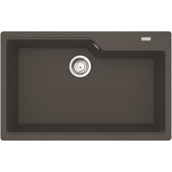 Sink Granite 78x50 free nested 1 bowl, color: Dark Grey Granite