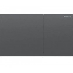 Flush wall plates for concealed cistern Black Chrome Actuation dual flush valve material: Inox, color: Black surface: Brushed