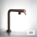 Μπαταρία κουζίνας βυθιζόμενη Copper Brushed PVD από ορείχαλκο, χρώμα: Μπρονζέ επιφάνεια: Βουρτσισμένη Βυθιζόμενες