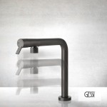 Kitchen tap Ιmmersed Black Metal Brushed PVD material: Brass, color: Black surface: Brushed Pull-out subwindow
