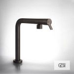 Μπαταρία κουζίνας βυθιζόμενη Black Metal Brushed PVD από ορείχαλκο, χρώμα: Μαύρο επιφάνεια: Βουρτσισμένη Βυθιζόμενες