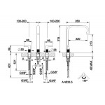 Kitchen tap Deck-mounted material: Brass, color: Black surface: Matt Deck-mounted Kitchen tap Deck-mounted material: Brass, color: Black surface: Matt Deck-mounted