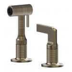 Kitchen tap Deck-mounted material: Brass with shower Antique Brass PVD, color: Bronze surface: Brushed Deck-mounted Kitchen tap Deck-mounted material: Brass with shower Antique Brass PVD, color: Bronze surface: Brushed Deck-mounted