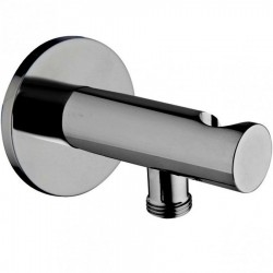 Shower holder Fixed With Outlet elbow material: Brass, color: Black surface: Brushed Shower holders