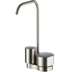 Wash basin tap Deck-mounted L size material: Brass mixer With push-open waste set, color: Chrome surface: Brushed Deck-mounted